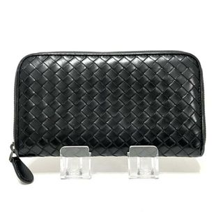 ボッテガヴェネタ(Bottega Veneta)のBOTTEGA VENETA(ボッテガヴェネタ) 長財布 ジップアラウンドウォレット 114076 黒 ラウンドファスナー レザー(財布)