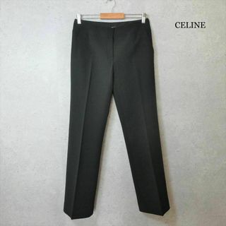 セリーヌ(celine)の美品 セリーヌ トリオンフ 厚手 ストレッチ ストレート パンツ スラックス(カジュアルパンツ)