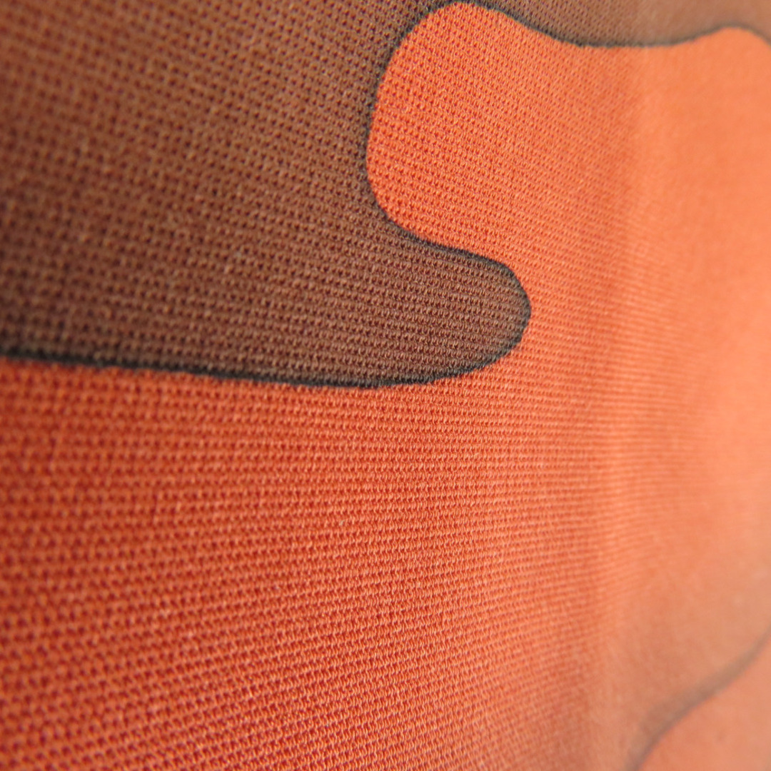 羽織 正絹 雲模様 オレンジ色ｘ黒色 着物コート 着物用 レディースの水着/浴衣(着物)の商品写真