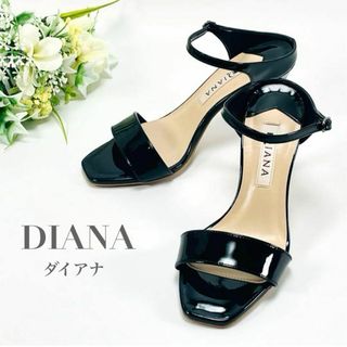 ダイアナ(DIANA)のダイアナ ハイヒール ピンヒール ブラック エナメル 21.5㎝ レディース(ハイヒール/パンプス)