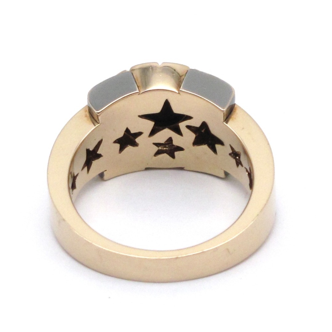 K18 PG ピンクゴールド リング 指輪 ブラックダイヤモンド 1.374ct 0.13ct 約12.2g 17.5号 メンズ ジュエリー アクセサリー メンズのアクセサリー(リング(指輪))の商品写真
