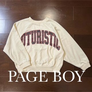 ページボーイ(PAGEBOY)のPAGE BOY ページボーイ プリント ラグラン スウェット トレーナー(トレーナー/スウェット)