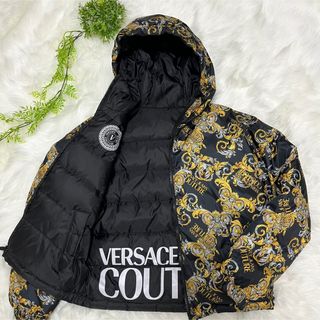 VERSACE ヴェルサーチ リバーシブル バロック柄 総柄 ダウンジャケット