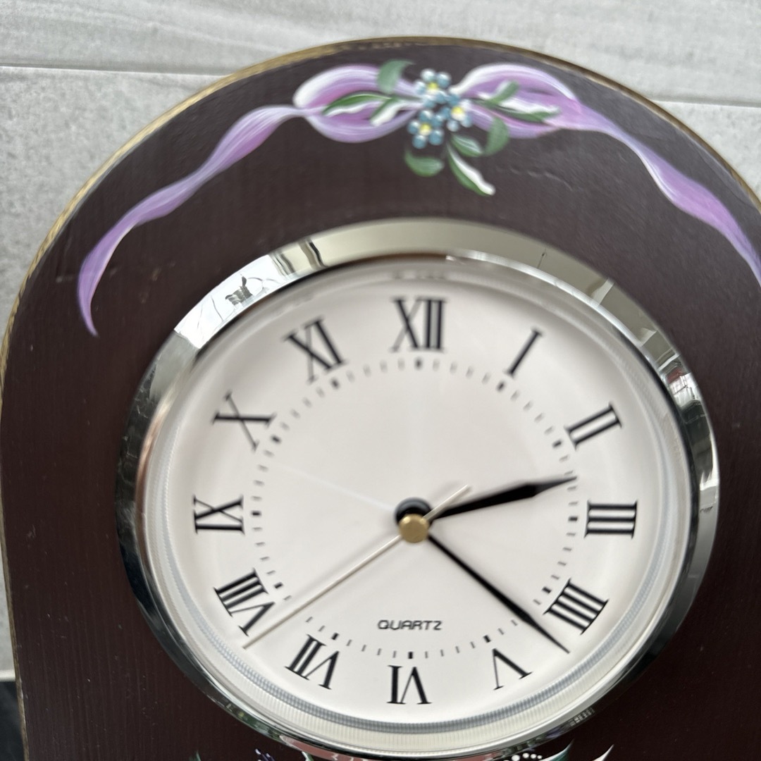 トールペイント(アッセンデルフト)置き時計 ハンドメイドのインテリア/家具(インテリア雑貨)の商品写真
