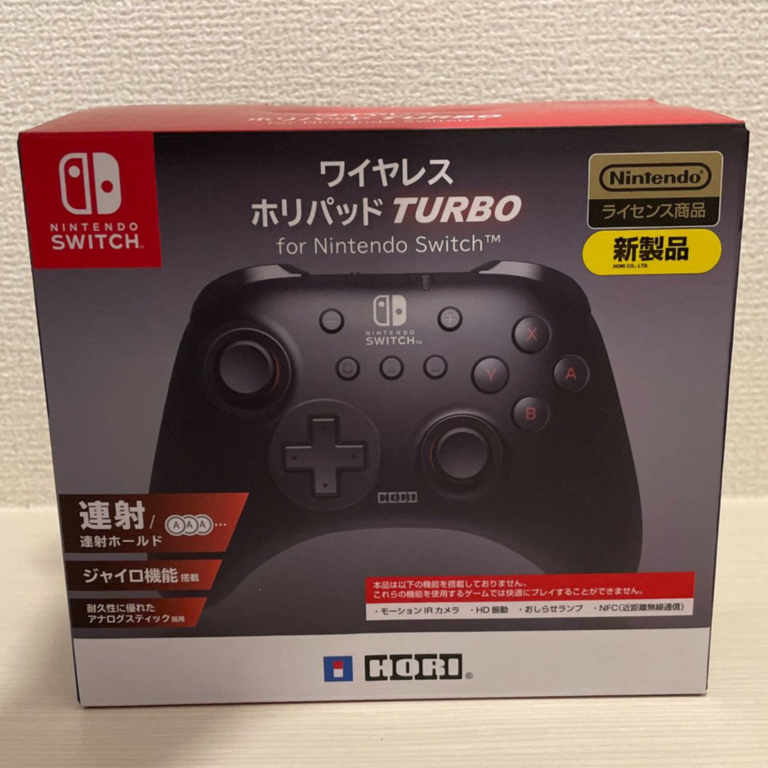 任天堂(ニンテンドウ)のNintendo ワイヤレス ホリパッド TURBO ライセンス商品 エンタメ/ホビーのゲームソフト/ゲーム機本体(家庭用ゲーム機本体)の商品写真