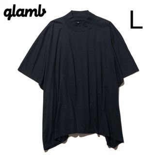 glamb ハイネック ドルマンカットソー  半袖 黒 ブラック 