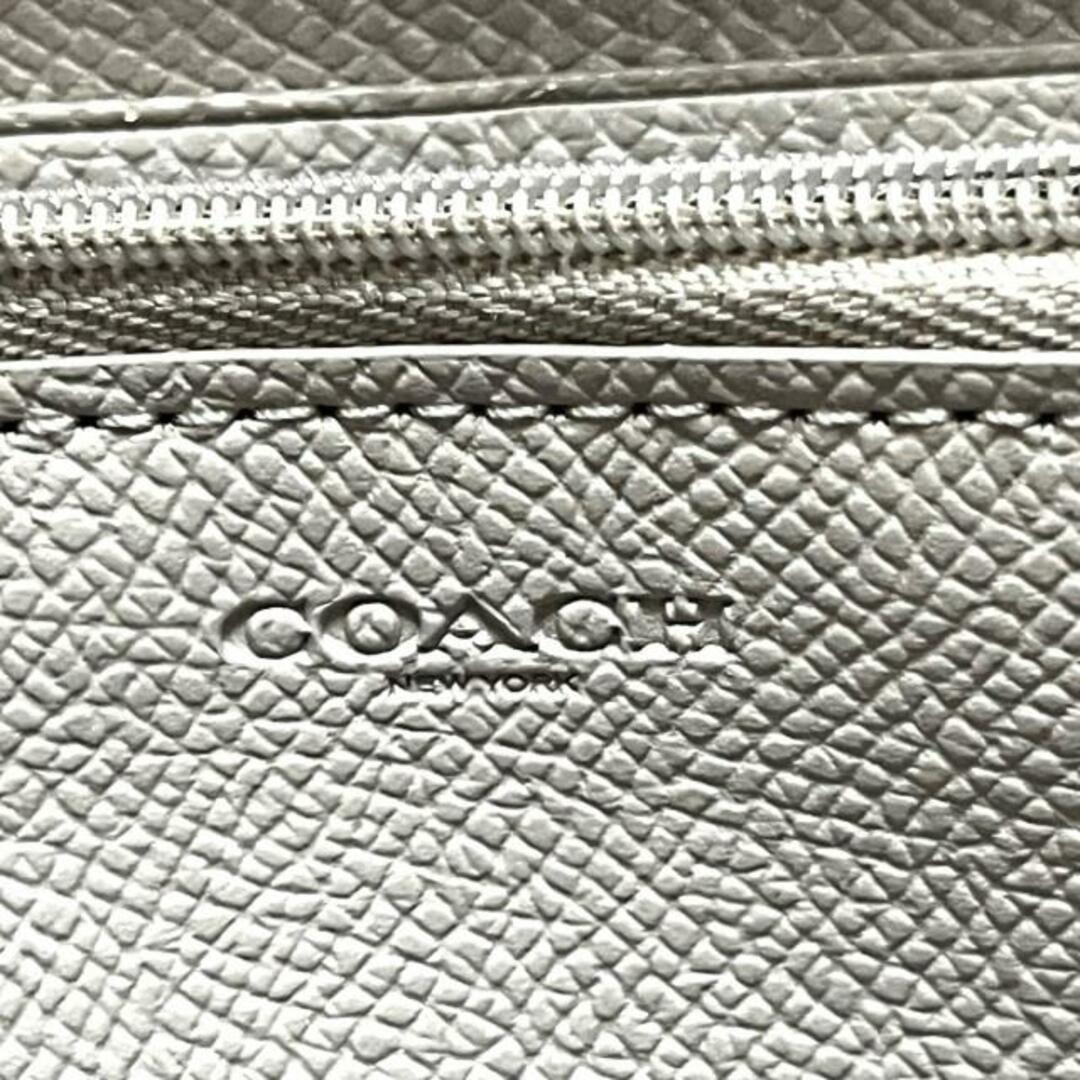 COACH(コーチ)のCOACH(コーチ) 長財布 ぺブルレザー アコーディオン ジップウォレット F16612 グレーベージュ レザー レディースのファッション小物(財布)の商品写真