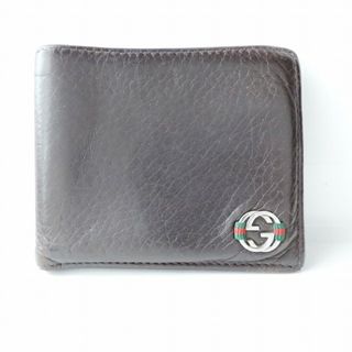 グッチ(Gucci)のGUCCI(グッチ) 札入れ シェリー(ウェブ),インターロッキングG 308794 ダークブラウン レザー(財布)