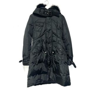 モンクレール(MONCLER)のMONCLER(モンクレール) ダウンコート サイズ3 L レディース PHALANGERE(ファランジェール) 黒 長袖/ファー/冬(ダウンコート)