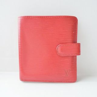 ルイヴィトン(LOUIS VUITTON)のLOUIS VUITTON(ルイヴィトン) 2つ折り財布 エピ ポルトビエコンパクト M63557 カスティリアンレッド レザー(財布)