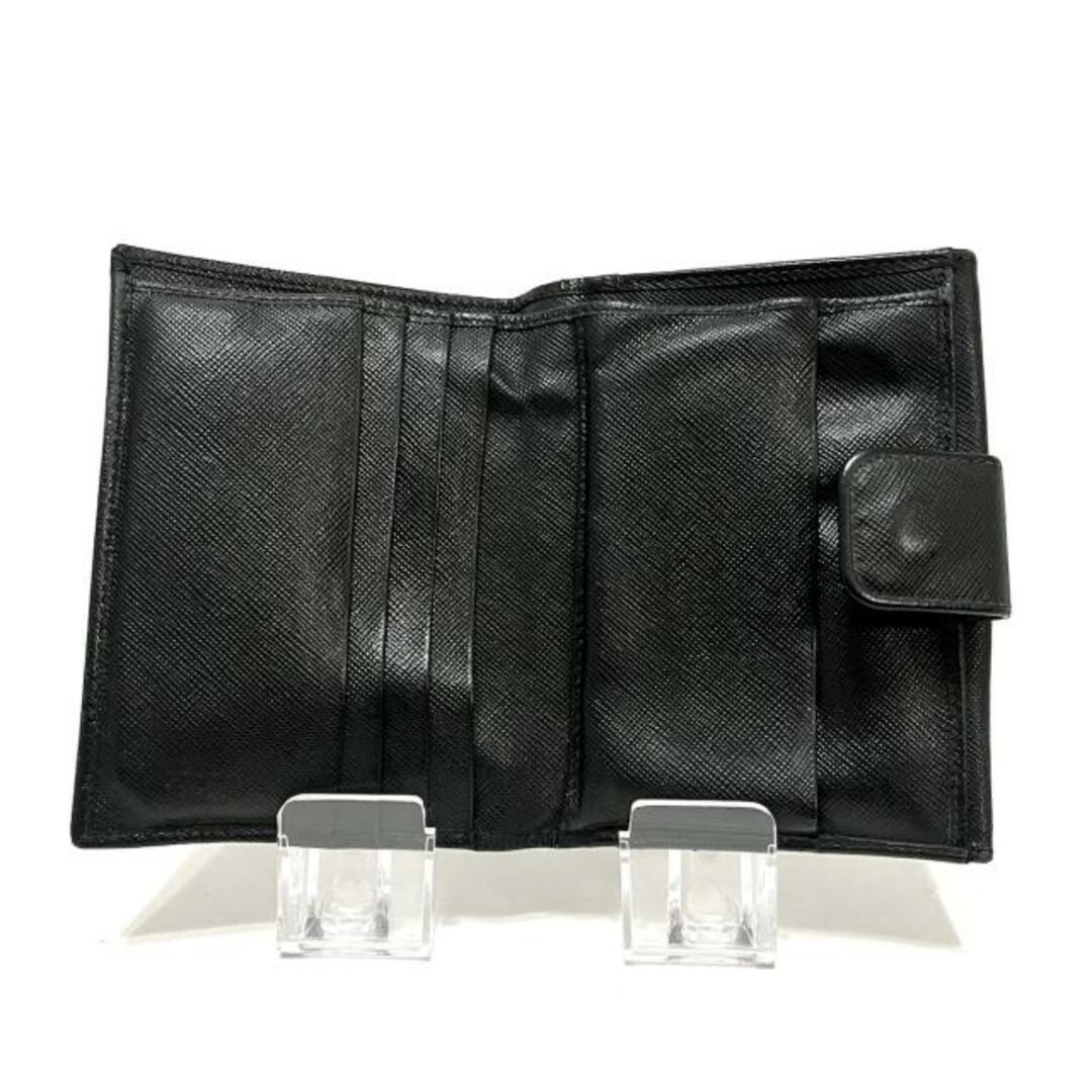 PRADA(プラダ)のPRADA(プラダ) Wホック財布 - 黒 レザー レディースのファッション小物(財布)の商品写真