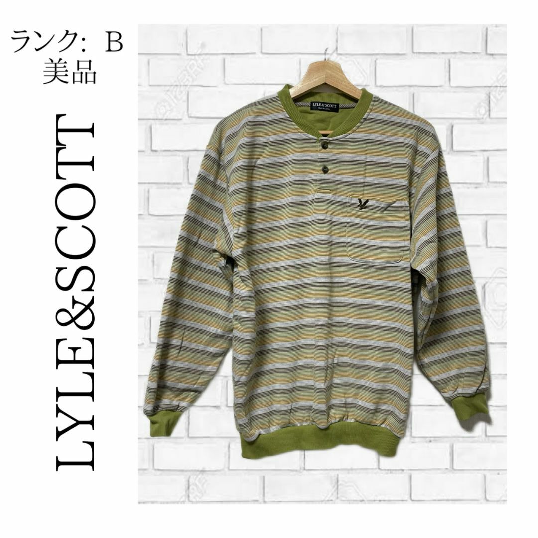 LYLE&SCOTT(ライルアンドスコット)の【美品】 ライルアンドスコット メンズ トレーナー ハーフボタン 古着 ✓708 メンズのトップス(スウェット)の商品写真