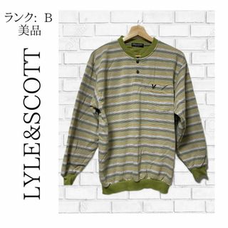 ライルアンドスコット(LYLE&SCOTT)の【美品】 ライルアンドスコット メンズ トレーナー ハーフボタン 古着 ✓708(スウェット)