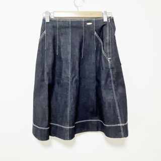 ブルーレーベルクレストブリッジ(BLUE LABEL CRESTBRIDGE)のBLUE LABEL CRESTBRIDGE(ブルーレーベルクレストブリッジ) スカート サイズ36 S レディース - ダークネイビー ひざ丈/デニム(その他)