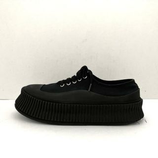 ジルサンダー(Jil Sander)のJILSANDER(ジルサンダー) スニーカー 39 レディース - ダークグリーン×黒 キャンバス×ラバー(スニーカー)