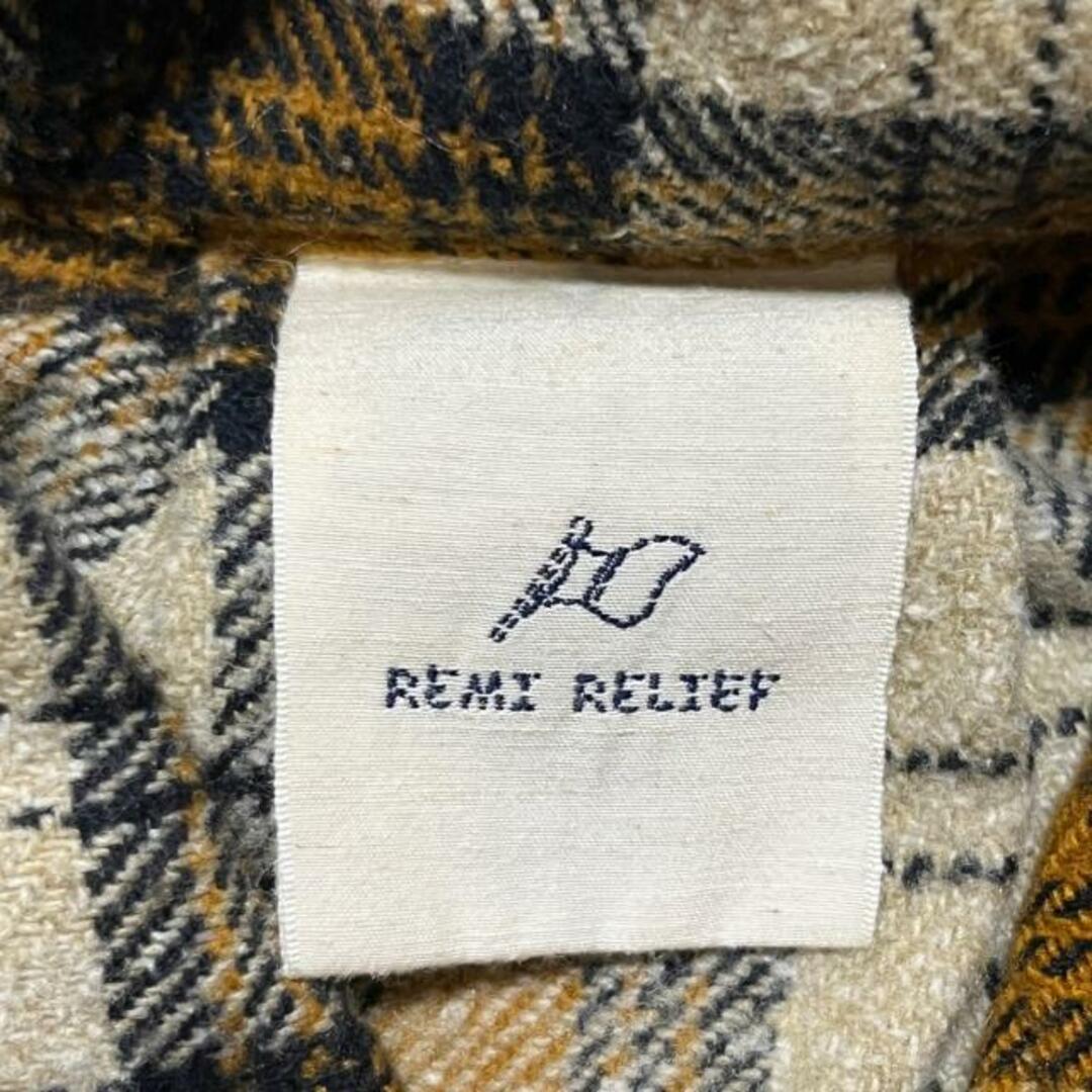 REMI RELIEF(レミレリーフ)のREMI RELIEF(レミ レリーフ) 長袖シャツ サイズM メンズ - ダークイエロー×ベージュ×マルチ チェック柄 メンズのトップス(シャツ)の商品写真