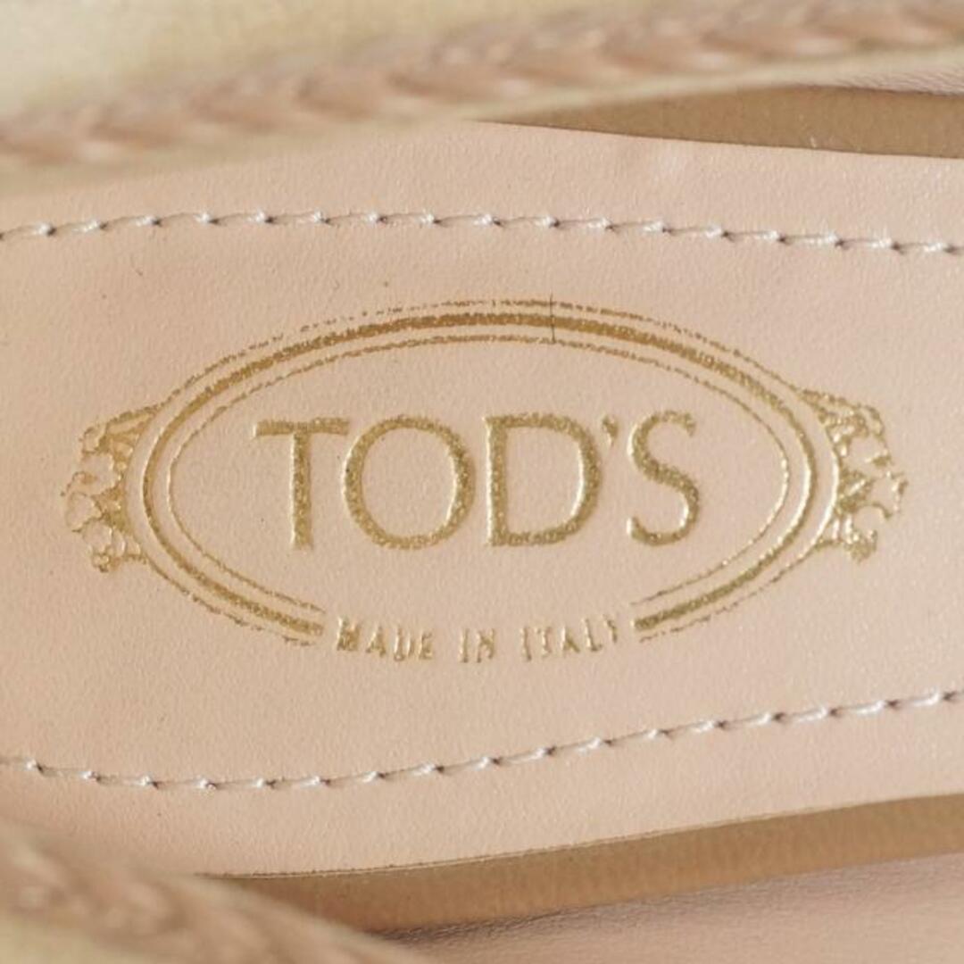 TOD'S(トッズ)のTOD'S(トッズ) パンプス 36 1/2 レディース - ベージュ レザー×スエード レディースの靴/シューズ(ハイヒール/パンプス)の商品写真