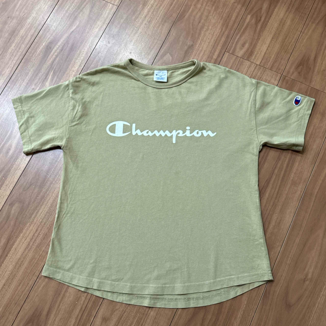 Champion(チャンピオン)のチャンピオン　tシャツ  150cm ベージュ　カーキ キッズ/ベビー/マタニティのキッズ服女の子用(90cm~)(Tシャツ/カットソー)の商品写真