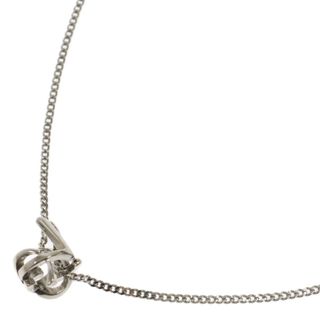 サンローラン(Saint Laurent)のSAINT LAURENT PARIS サンローランパリ 21AW Long OPYUM twist necklace in metal ロング オピウム ツイスト ネックレス シルバー レディース 670470(ネックレス)