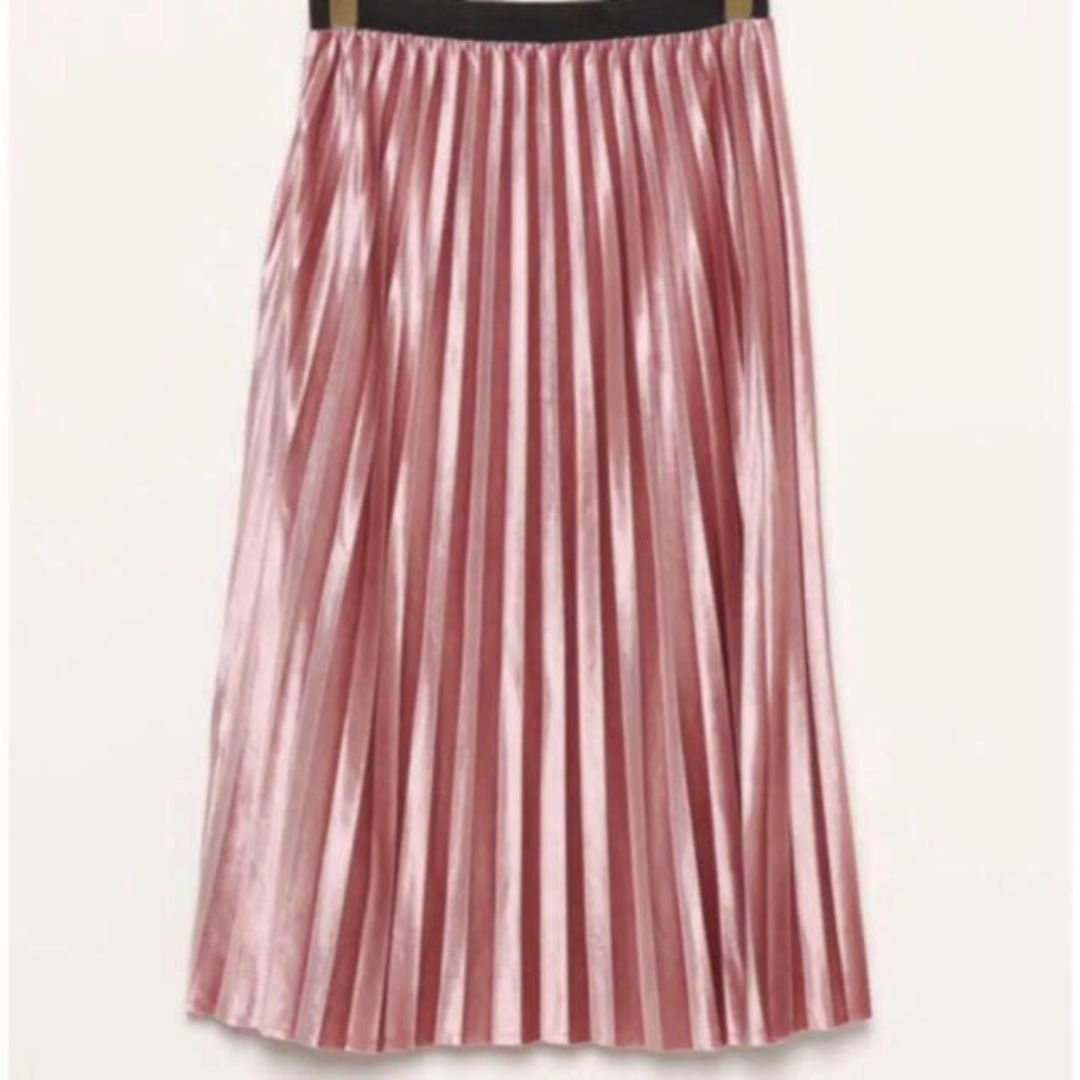 PINK ADOBE(ピンクアドべ)のpink adobe プリーツスカート　ピンク レディースのスカート(ロングスカート)の商品写真