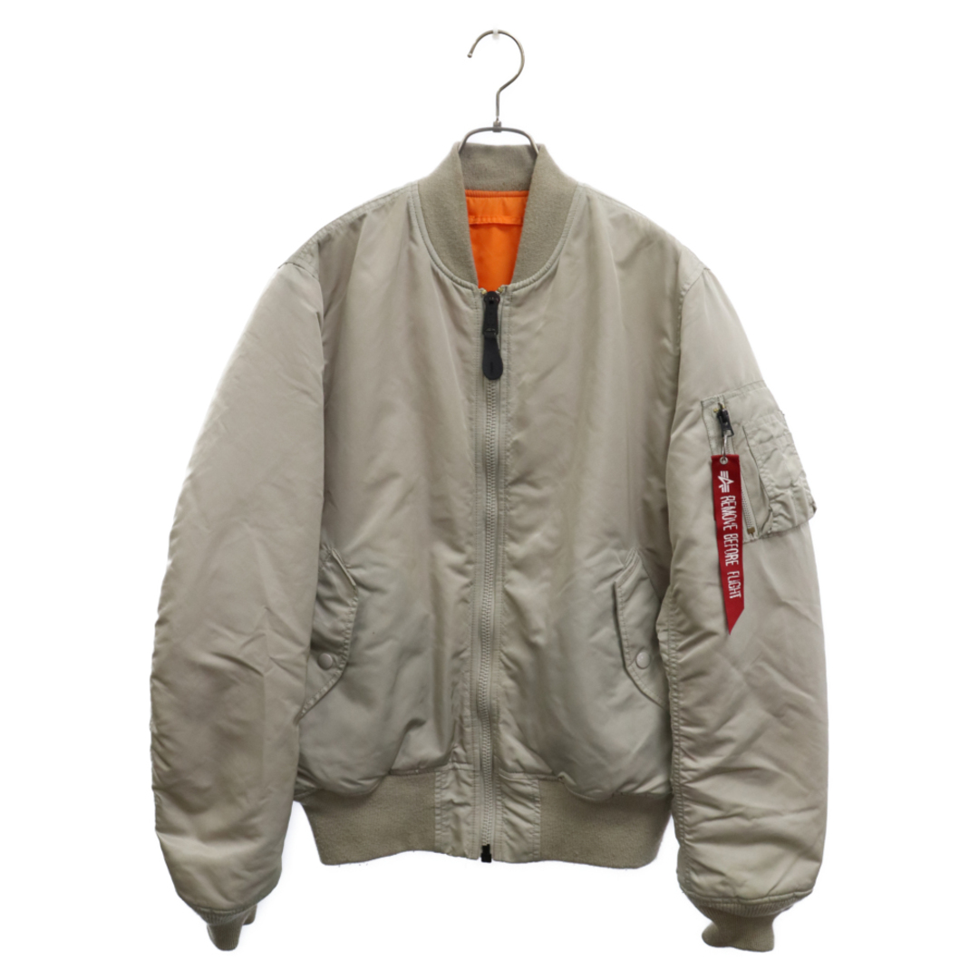 ALPHA INDUSTRIES(アルファインダストリーズ)のALPHA INDUSTRIES アルファ インダストリーズ MA-1 Flight Jacket フライトボンバージャケット ベージュ メンズのジャケット/アウター(フライトジャケット)の商品写真