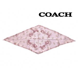 コーチ(COACH)の新品　coach ひし形スカーフ　花柄(バンダナ/スカーフ)