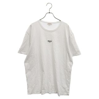 アレキサンダーマックイーン(Alexander McQueen)のAlexander McQueen アレキサンダーマックイーン センターロゴ刺繍 クルーネック カットソー 半袖Tシャツ ホワイト 704989 QTX91(Tシャツ/カットソー(半袖/袖なし))