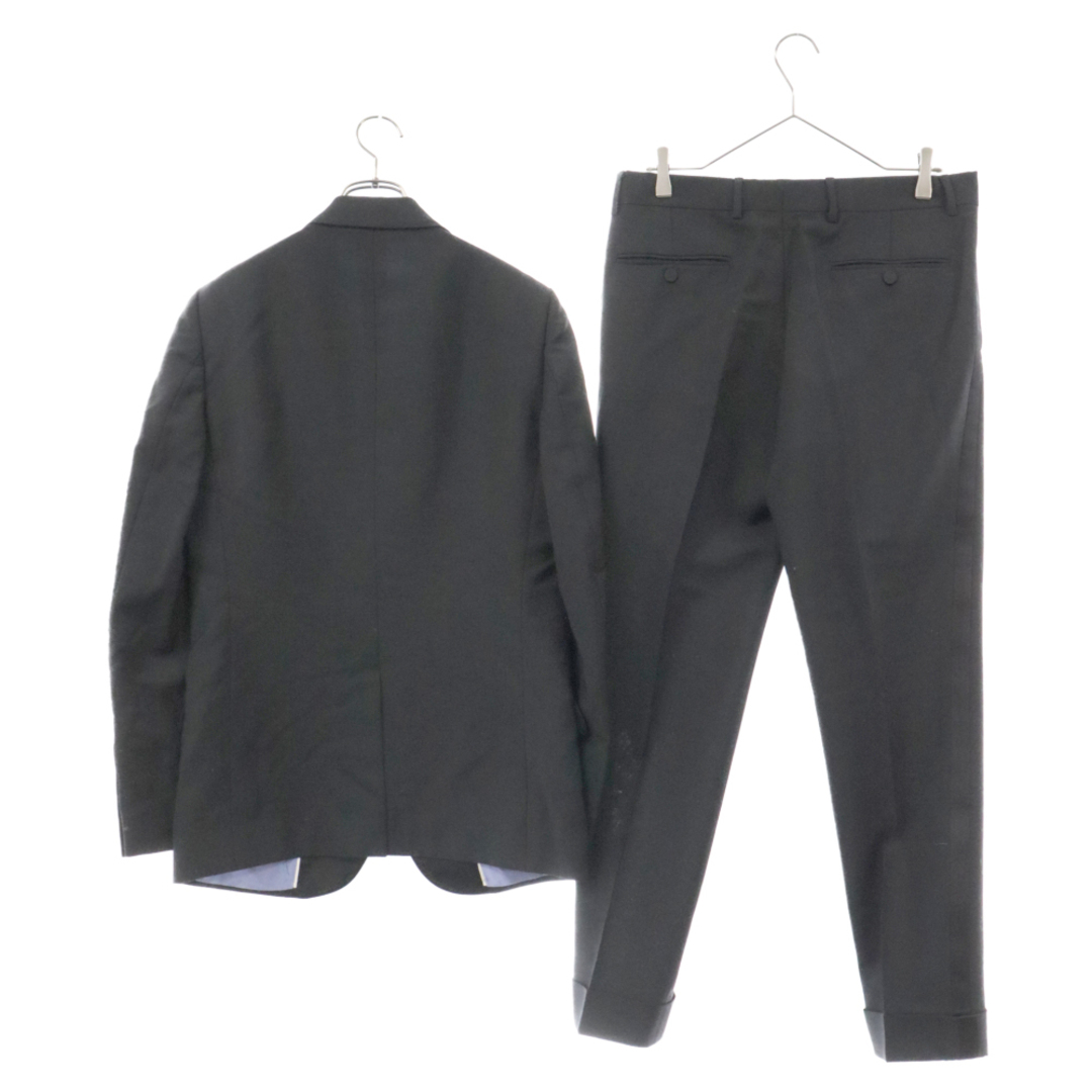 Gucci(グッチ)のGUCCI グッチ FITTED MOHAIR WOOL TUXEDO PANTS フィッテッドモヘアウールタキシード ジャケットパンツ セットアップスーツ ブラック 575453 メンズのスーツ(セットアップ)の商品写真