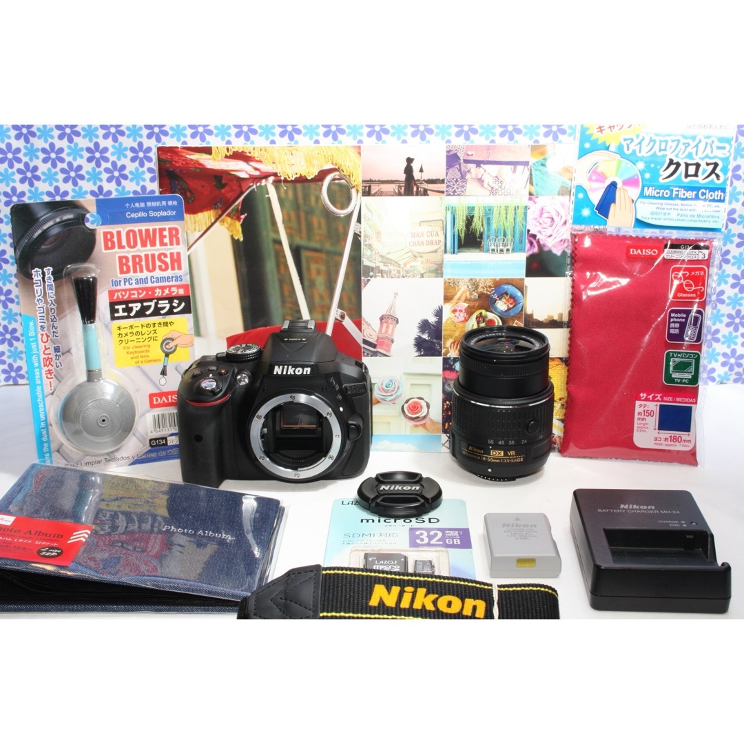 Nikon(ニコン)のWi-Fi内蔵★Nikon D5300★高画質★動画撮影★簡単操作★ スマホ/家電/カメラのカメラ(デジタル一眼)の商品写真