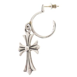 クロムハーツ(Chrome Hearts)のCHROME HEARTS クロムハーツ TINY CH CROSS タイニー CH クロス フープピアス シルバー 国内ギャランティ付き(ピアス(片耳用))