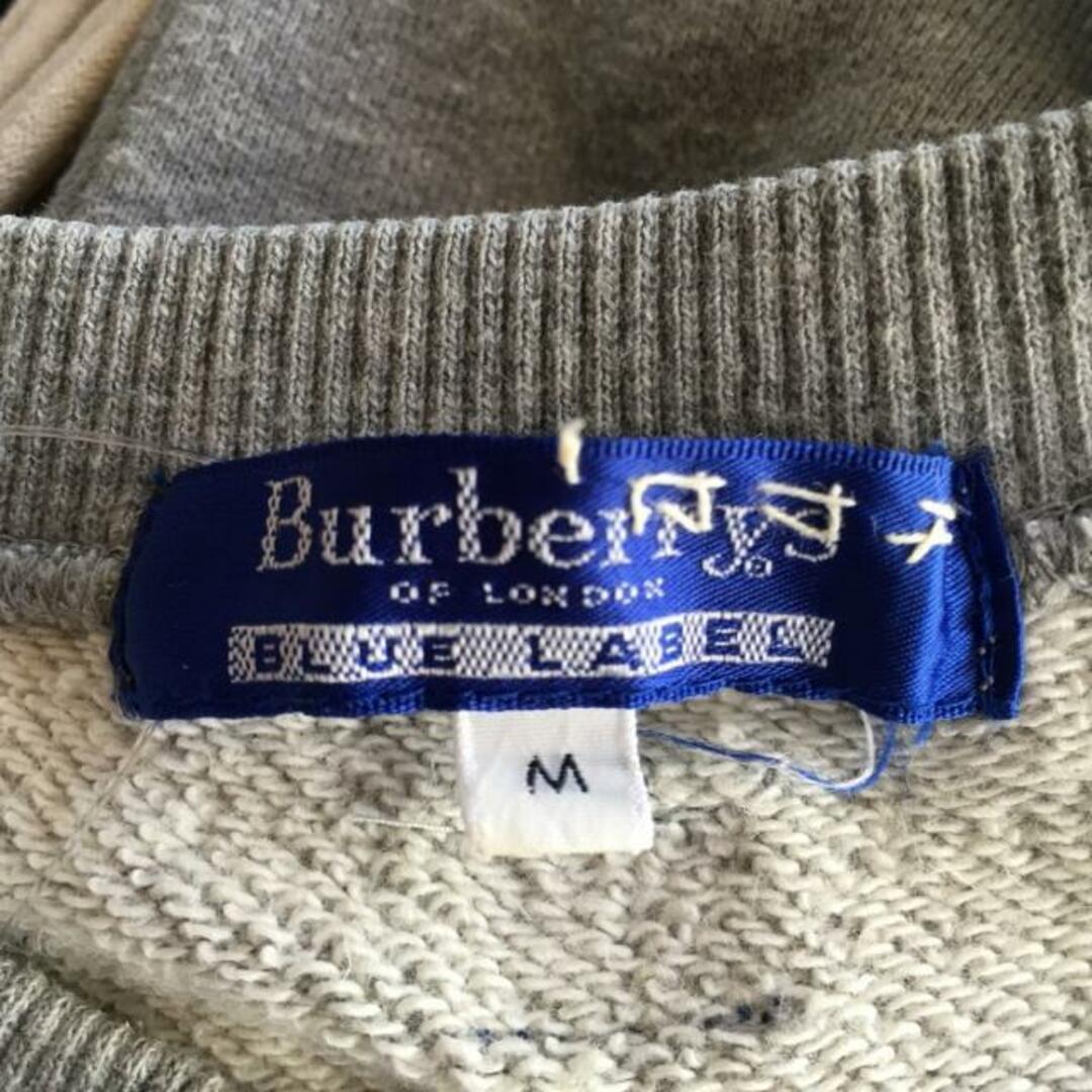 BURBERRY BLUE LABEL(バーバリーブルーレーベル)のBurberry Blue Label(バーバリーブルーレーベル) トレーナー サイズM レディース - グレー 半袖 レディースのトップス(トレーナー/スウェット)の商品写真