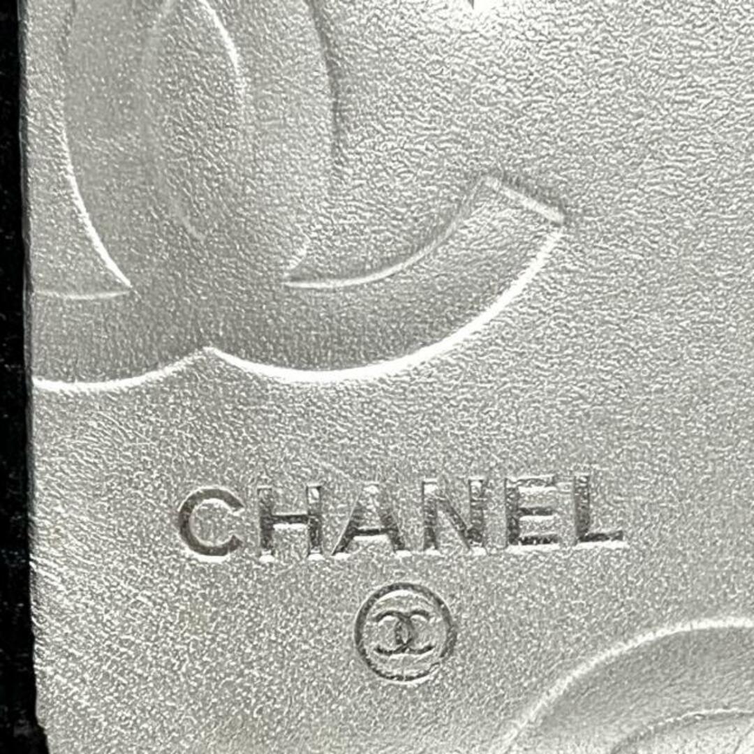 CHANEL(シャネル)のCHANEL(シャネル) 長財布 カンボンライン 黒×シルバー シルバー金具 レザー レディースのファッション小物(財布)の商品写真