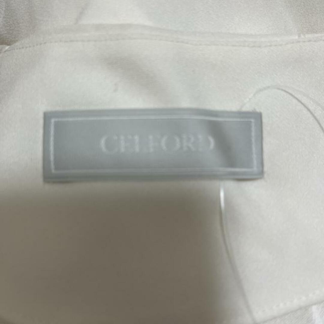 CELFORD(セルフォード)のCELFORD(セルフォード) 長袖カットソー サイズ36 S レディース美品  - アイボリー ステッチ レディースのトップス(カットソー(長袖/七分))の商品写真