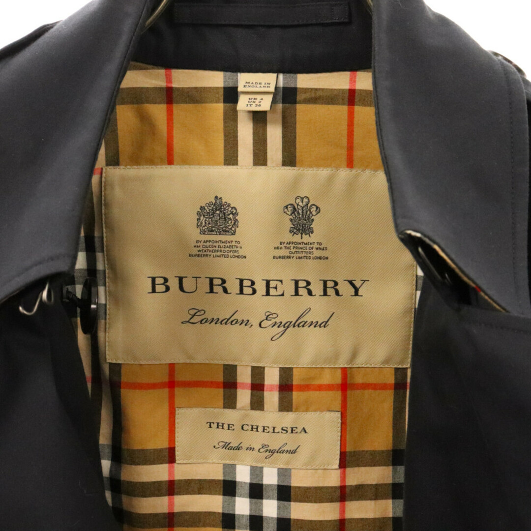 BURBERRY(バーバリー)のBURBERRY バーバリー 22AW ENGLAND THE CHELSEA LONG TRENCH COAT イングランドザチェルシーロングトレンチコート ネイビー/ベージュ 8027911 メンズのジャケット/アウター(トレンチコート)の商品写真