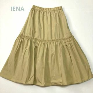 美品　IENA  イエナ　ロングスカート　ふんわりギャザーティアードスカート　春(ロングスカート)