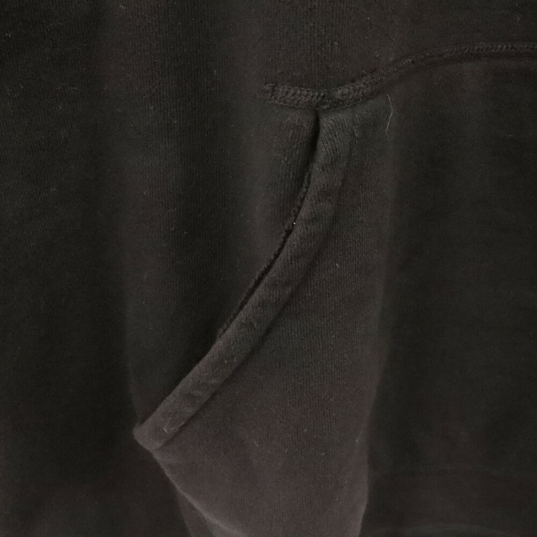 SAINT MICHAEL セントマイケル 24SS フロントロゴプリント クルーネック スウェットパーカー フーディー ブラック SM-YS8-000-035 メンズのジャケット/アウター(マウンテンパーカー)の商品写真