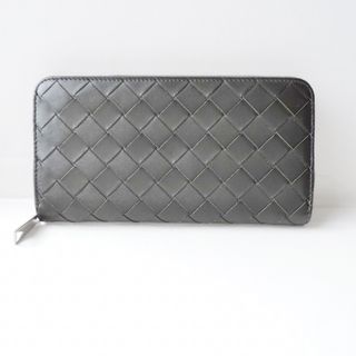 Bottega Veneta - BOTTEGA VENETA(ボッテガヴェネタ) 長財布 ジップアラウンドウォレット,マキシイントレチャート 黒 レザー