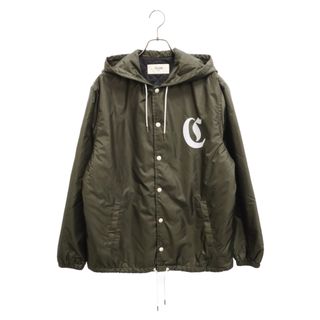 セリーヌ(celine)のCELINE セリーヌ 22AW LIGHTWEIGHT NYLON COACH JACKET バックロゴ ナイロンコーチジャケット フード付きジャケット 2W694495M カーキ(フライトジャケット)