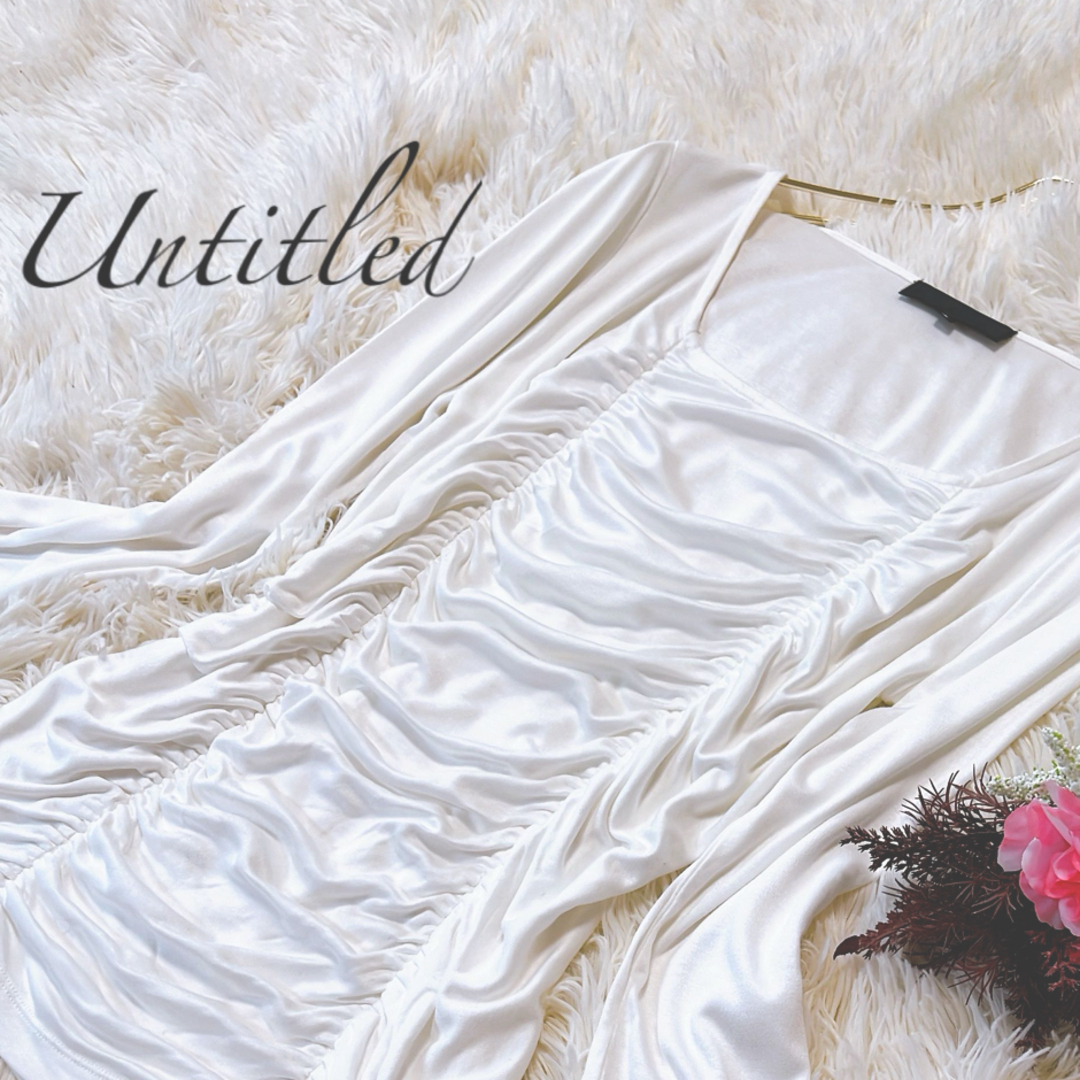 UNTITLED(アンタイトル)のUntitled アンタイトル　トップス　Tシャツ　長袖　白色　4サイズ レディースのトップス(Tシャツ(長袖/七分))の商品写真