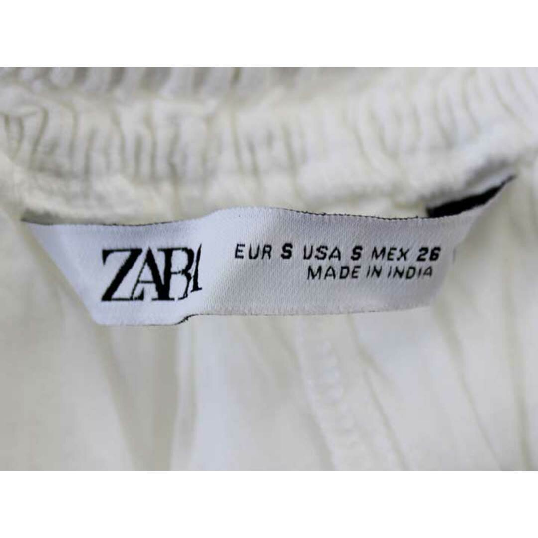 ZARA(ザラ)の♪ZARA/ザラ♪背中開きフレアワンピース/シンプル/カジュアル/オシャレ/フレンチスリーブ/マキシ丈 ホワイト/白色 レディース S【中古】 夏 805032 onepi レディースのワンピース(その他)の商品写真