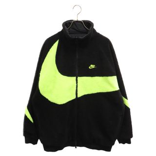 ナイキ(NIKE)のNIKE ナイキ VM SWOOSH FULL ZIP JACKET ロゴ リバーシブルフリースジャケット BQ6546-017 ブラック(フライトジャケット)