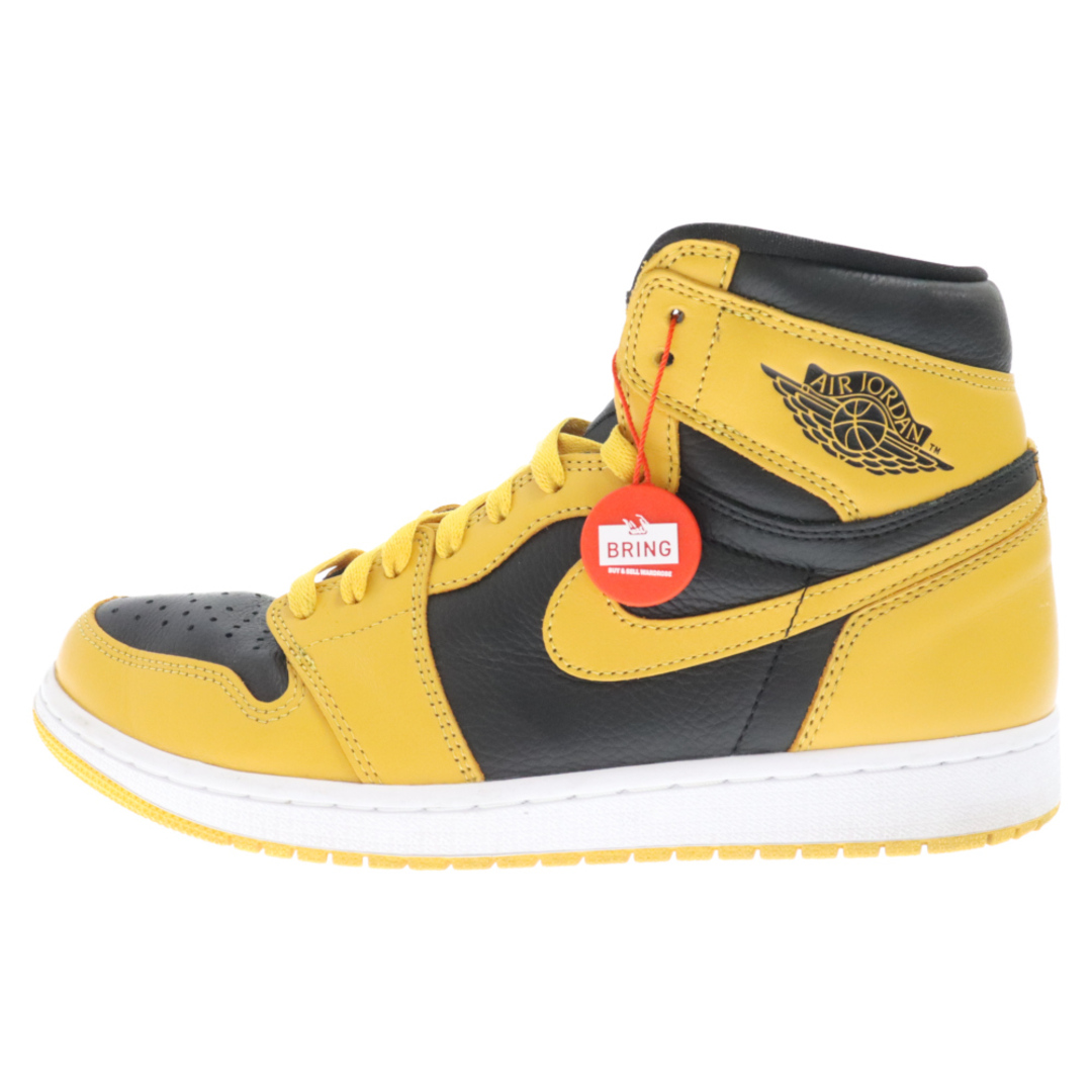 NIKE(ナイキ)のNIKE ナイキ AIR JORDAN1 RETRO HIGH OG POLLEN 555088-701 エアジョーダン1 レトロ ハイカットスニーカー パラン ブラック/イエロー US10/28cm メンズの靴/シューズ(スニーカー)の商品写真