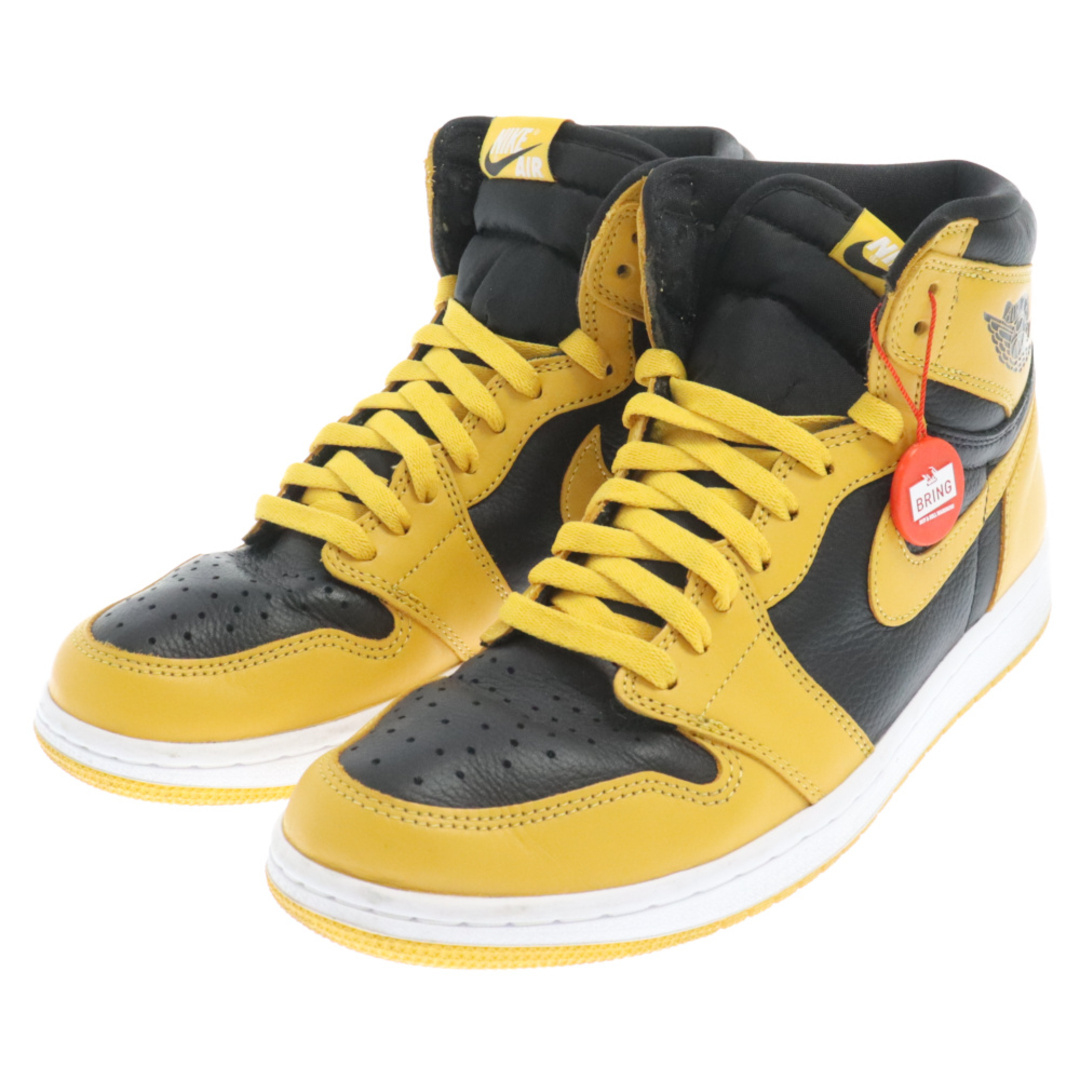 NIKE(ナイキ)のNIKE ナイキ AIR JORDAN1 RETRO HIGH OG POLLEN 555088-701 エアジョーダン1 レトロ ハイカットスニーカー パラン ブラック/イエロー US10/28cm メンズの靴/シューズ(スニーカー)の商品写真