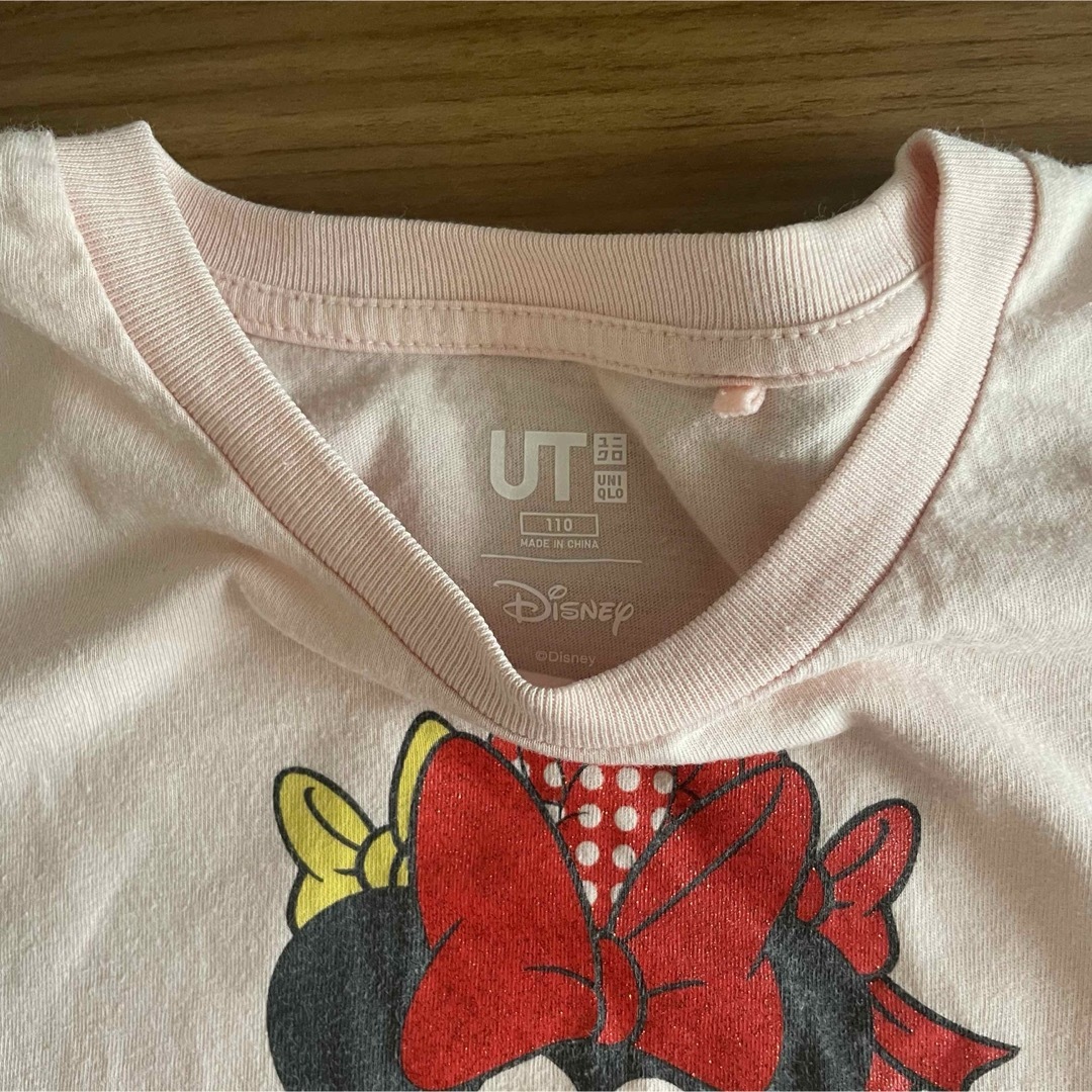 UNIQLO(ユニクロ)のユニクロ　Tシャツ　110 キッズ/ベビー/マタニティのキッズ服女の子用(90cm~)(Tシャツ/カットソー)の商品写真