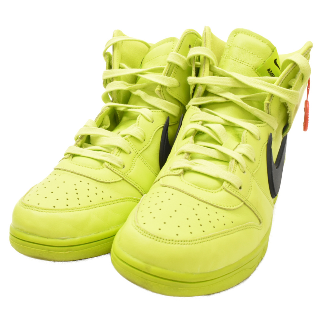 NIKE(ナイキ)のNIKE ナイキ ×AMBUSH DUNK HIGH Flash Lime アンブッシュ ダンク フレッシュライム ハイカットスニーカー CU7544-300 イエロー US10.5/28.5cm メンズの靴/シューズ(スニーカー)の商品写真