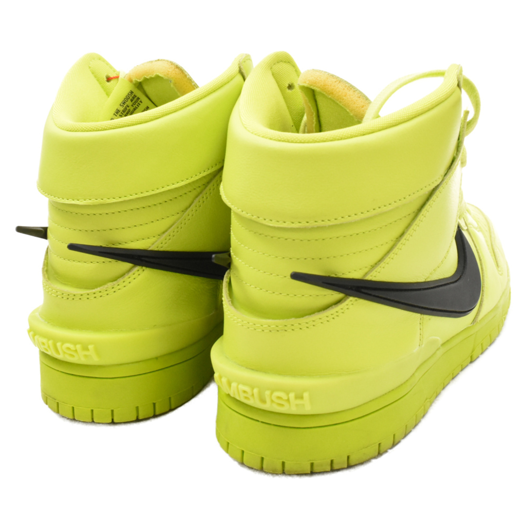 NIKE(ナイキ)のNIKE ナイキ ×AMBUSH DUNK HIGH Flash Lime アンブッシュ ダンク フレッシュライム ハイカットスニーカー CU7544-300 イエロー US10.5/28.5cm メンズの靴/シューズ(スニーカー)の商品写真