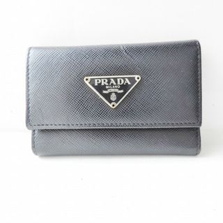 プラダ(PRADA)のPRADA(プラダ) キーケース - 黒 6連フック レザー(キーケース)