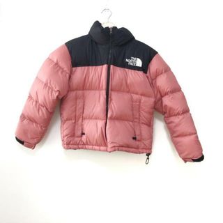 THE NORTH FACE - THE NORTH FACE(ノースフェイス) ダウンジャケット サイズM レディース美品  - ピンク×黒 長袖/冬