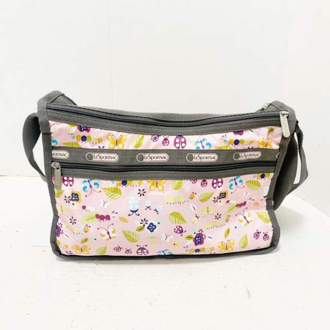 LeSportsac(レスポートサック)のLESPORTSAC(レスポートサック) ショルダーバッグ - ピンク×グレー×マルチ レスポナイロン レディースのバッグ(ショルダーバッグ)の商品写真