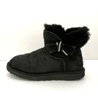 アグ(UGG)のUGG(アグ) ショートブーツ 23 レディース ジャッキー 1008838 黒 スワロフスキークリスタル ムートン(ブーツ)